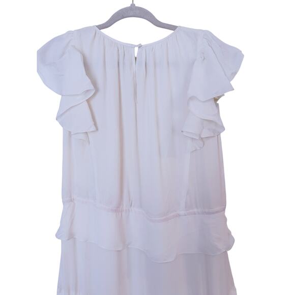LoveShackFancy Coquette Ruffle Tiered Maxi Dress Small Ivory Romantic Bridal - Picture 9 of 10